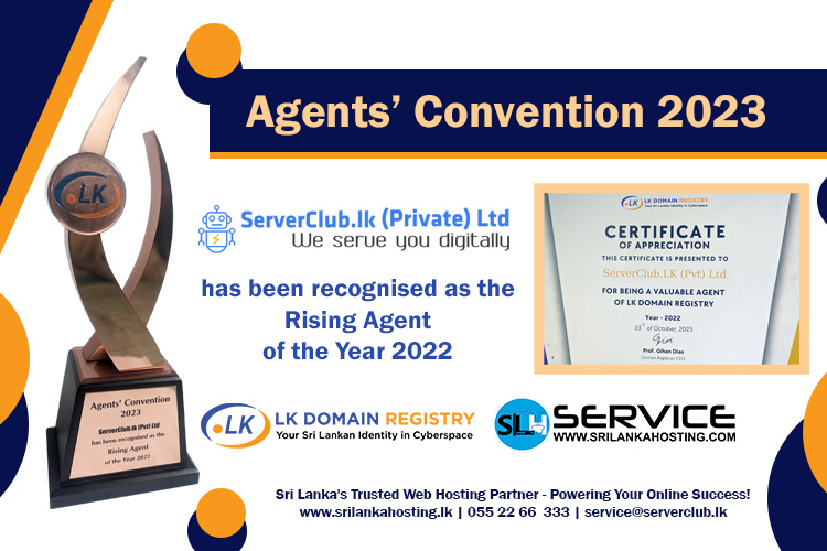 ServerClub.LK PVT Ltd: Navigating the Road to Success at the .LK Domain Registry Agents Convention 2023